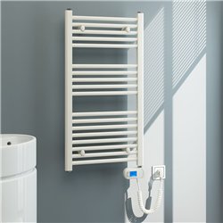 Secatoallas radiador eléctrico de 48x92 vivanco blanco brillo acero