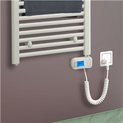 Secatoallas radiador eléctrico de 48x92 vivanco blanco brillo acero