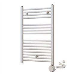 Secatoallas radiador eléctrico de 80x50 blanco brillo acero