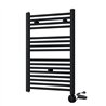 Secatoallas radiador eléctrico de 80x50 negro mate acero