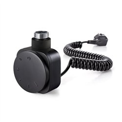 Secatoallas radiador eléctrico de 80x50 negro mate acero