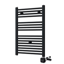 Secatoallas radiador eléctrico de 80x50 wies negro mate acero