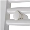 Set soportes radiador secatoallas blanco mate abs