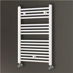 Set soportes radiador secatoallas blanco mate abs