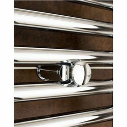 Set soportes radiador secatoallas cromo brillo abs