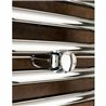 Set soportes radiador secatoallas cromo brillo abs