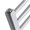 Set soportes radiador secatoallas cromo brillo abs