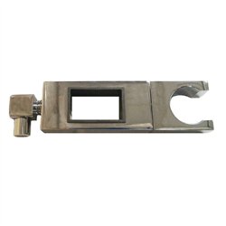 Soporte barra deslizante cuadrada cromo brillo abs