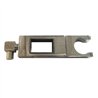 Soporte barra deslizante cuadrada cromo brillo abs