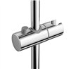 Soporte barra deslizante redondo cromo brillo abs