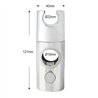 Soporte barra deslizante redondo cromo brillo abs