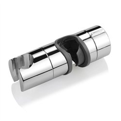 Soporte barra deslizante redondo cromo brillo abs