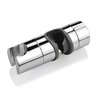 Soporte barra deslizante redondo cromo brillo abs
