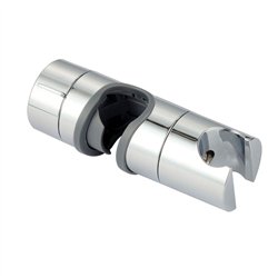Soporte barra deslizante redondo cromo brillo abs