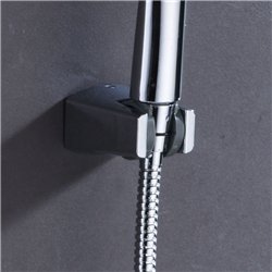 Soporte de ducha cónico cromo brillo abs