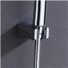 Soporte de ducha cónico cromo brillo abs