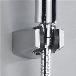 Soporte de ducha cónico cromo brillo abs