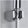 Soporte de ducha cónico cromo brillo abs
