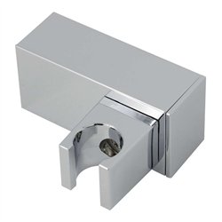 Soporte de ducha cónico cuadrado cromo brillo abs