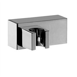 Soporte de ducha cónico cuadrado cromo brillo abs