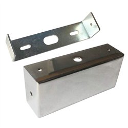Soporte de pared aplique led cromo brillo abs