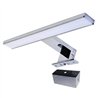 Soporte de pared aplique led cromo brillo abs