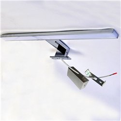 Soporte de pared aplique led cromo brillo abs