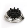 Tapón fregadero acero inox. con goma cromo brillo