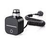 Temostato con resistencia wifi secatoallas redondo de 600w negro mate abs