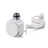 Temostato con resistencia secatoallas redondo de 600w blanco mate abs