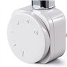 Temostato con resistencia secatoallas redondo de 600w blanco mate abs