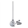 Temostato con resistencia secatoallas redondo de 600w cromo brillo abs