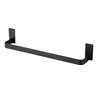 Toallero costado sin taladros de 36 cm negro mate acero inoxidable