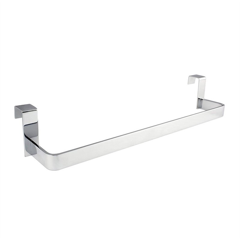 Toallero sin taladros de 29 cm cromo brillo acero inoxidable