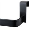 Toallero sin taladros de 29 cm negro mate acero inoxidable