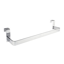 Toallero sin taladros de 36 cm cromo brillo acero inoxidable