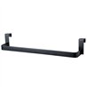 Toallero sin taladros de 36 cm negro mate acero inoxidable