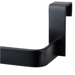 Toallero sin taladros de 36 cm negro mate acero inoxidable