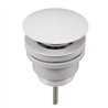 Válvula clic clac lavabo bidet blanco mate latón