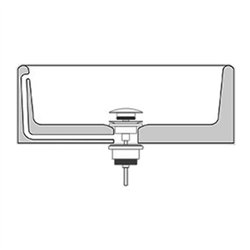 Válvula clic clac lavabo bidet oro rosa latón