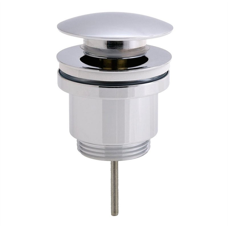 Válvula clic clac lavabo bidet tapón grande cromo brillo latón