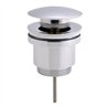 Válvula clic clac lavabo bidet tapón grande cromo brillo latón