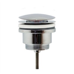 Válvula clic clac lavabo bidet tapón grande cromo brillo latón