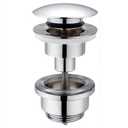 Válvula clic clac lavabo bidet tapón grande cromo brillo latón