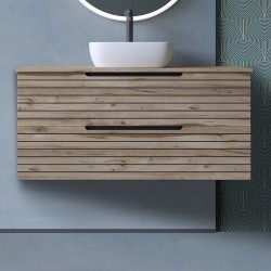 Mueble + lavabo lusa sobre encimera 60x45 cm desierto mate 2