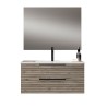 Mueble + lavabo lusa sobre encimera 100x45 cm desierto mate 2