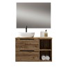Mueble módulo abierto lusa de 30 cm desierto mate madera