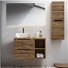 Mueble + lavabo lusa sobre encimera 60x45 cm + c/mod. desierto mate 2 cajones su