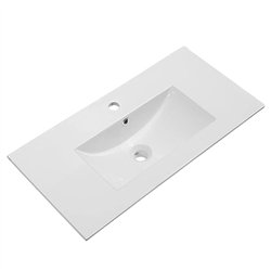 Mueble + lavabo lusa 100x45 cm desierto mate 2 cajones suspendido