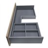 Mueble + lavabo lusa 100x45 cm desierto mate 2 cajones suspendido